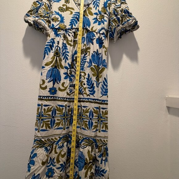 NWT Anthropologie FIG & FLOWER Linen Midi Dress - Medium - Picture 5 of 6